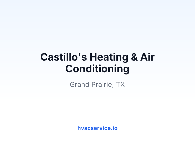 Castillo's Heating & Air Conditioning