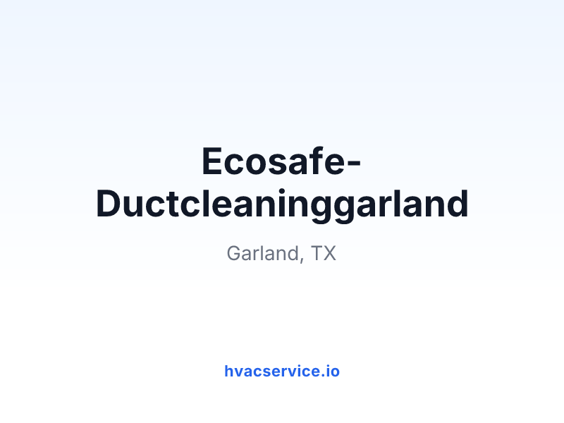 Ecosafe-Ductcleaninggarland