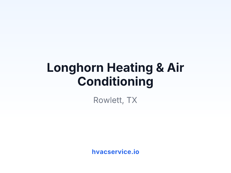 Longhorn Heating & Air Conditioning