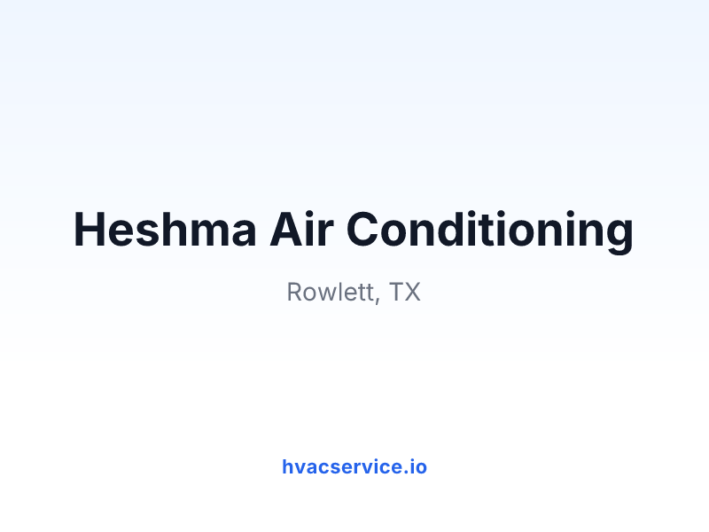 Heshma Air Conditioning