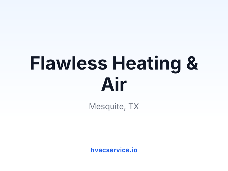 Flawless Heating & Air