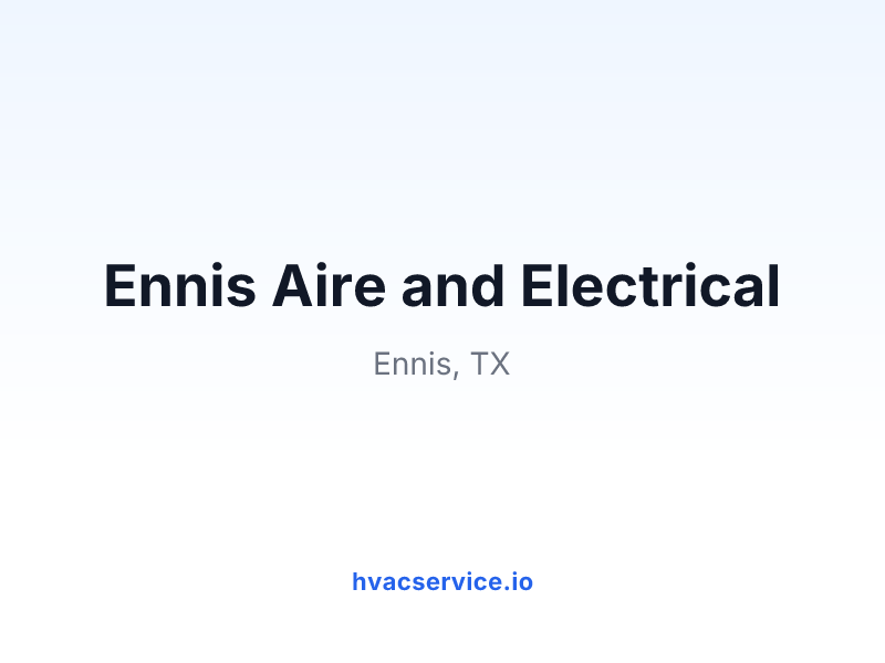 Ennis Aire and Electrical
