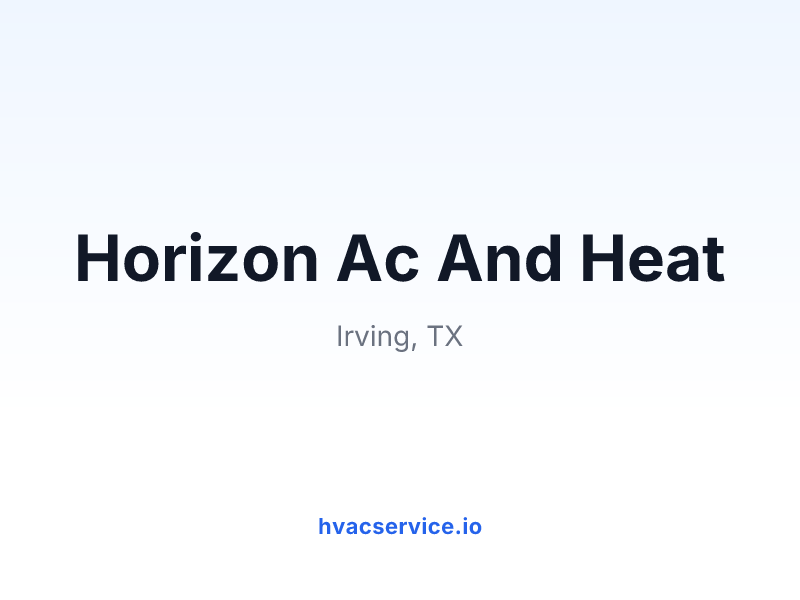 Horizon Ac And Heat
