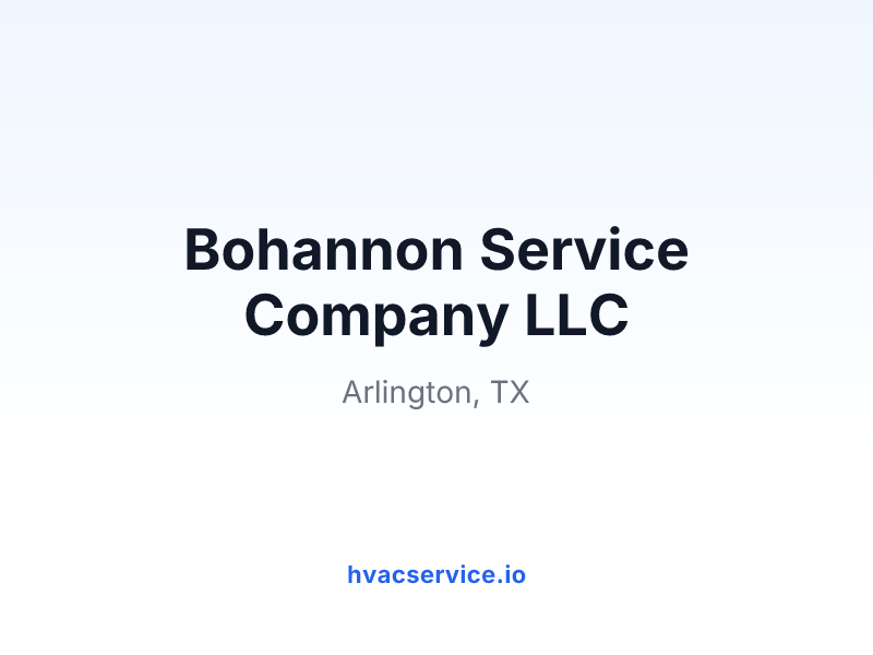 Bohannon Service Company LLC