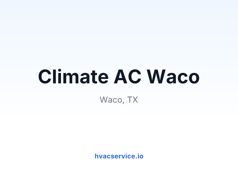 Climate AC Waco
