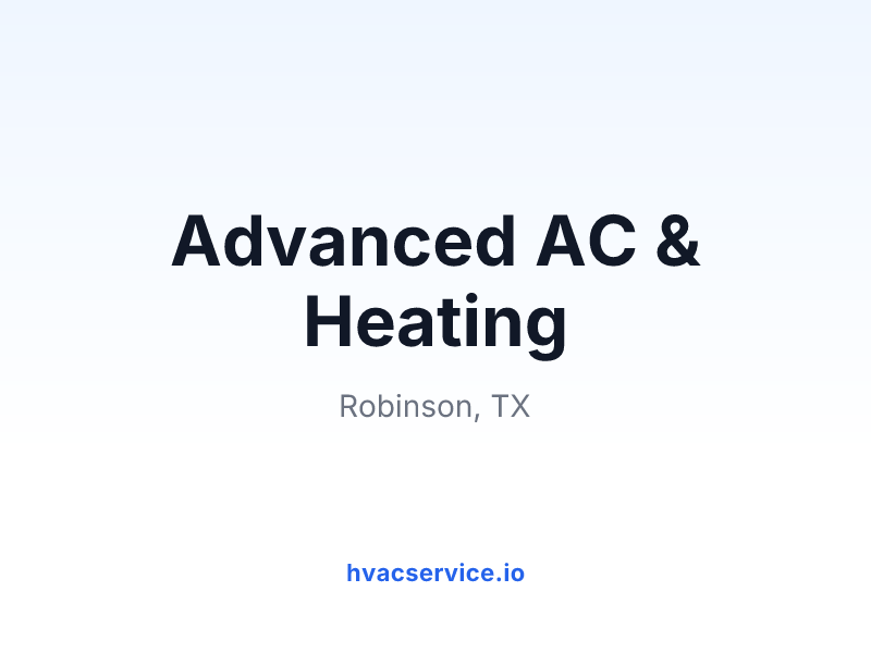Advanced AC & Heating