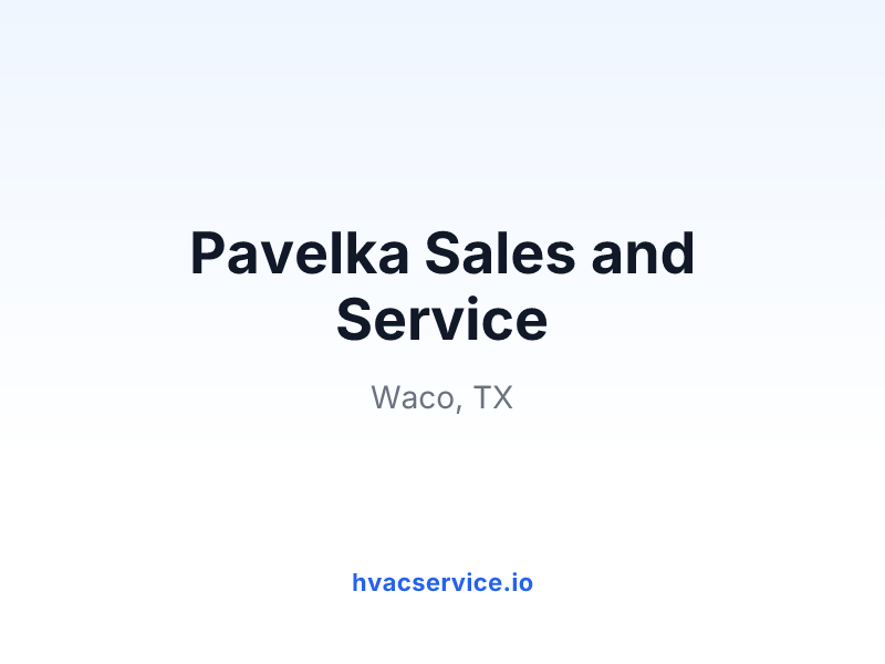 Pavelka Sales and Service