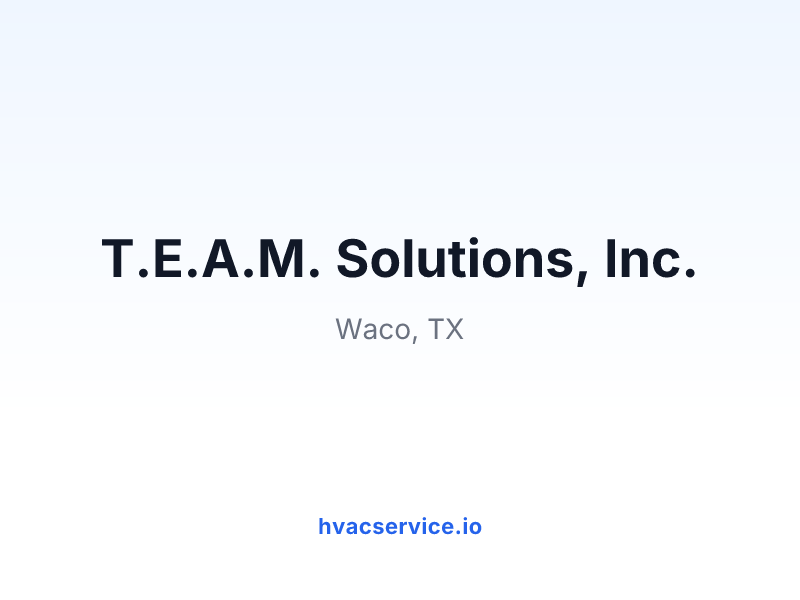 T.E.A.M. Solutions, Inc.