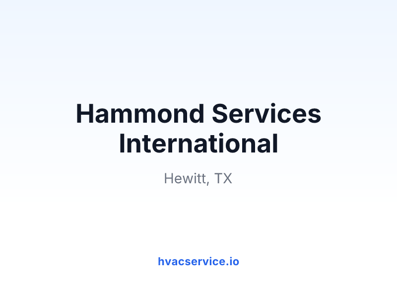 Hammond Services International