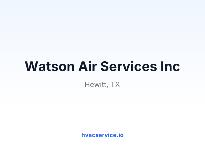 Watson Air Services Inc