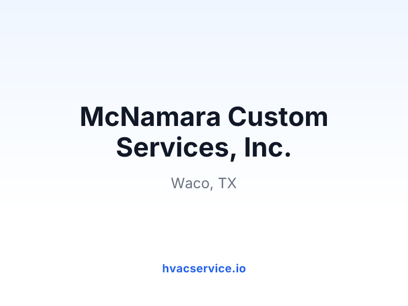 McNamara Custom Services, Inc.