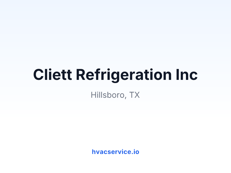 Cliett Refrigeration Inc