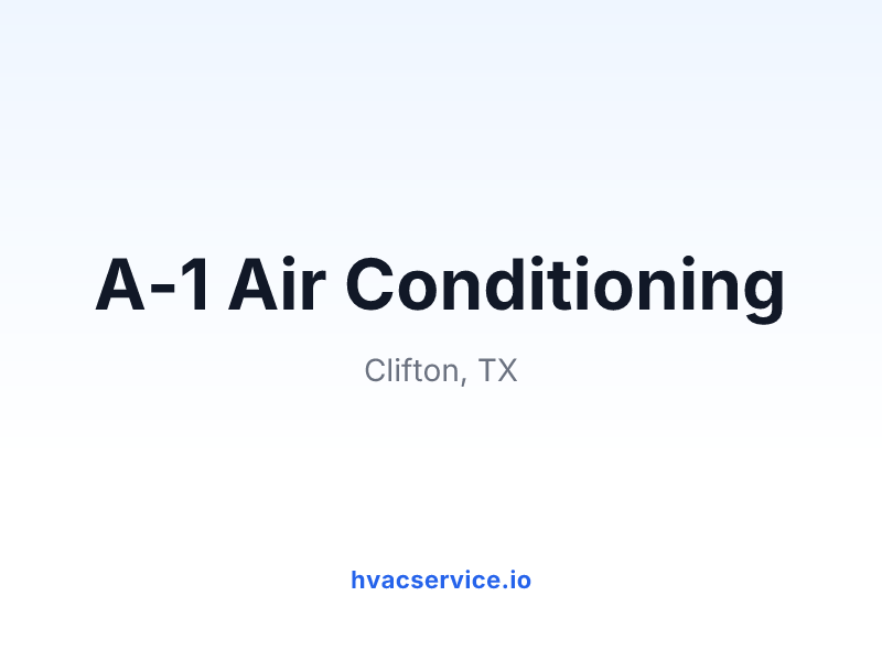 A-1 Air Conditioning
