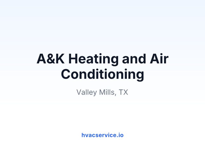 A&K Heating and Air Conditioning