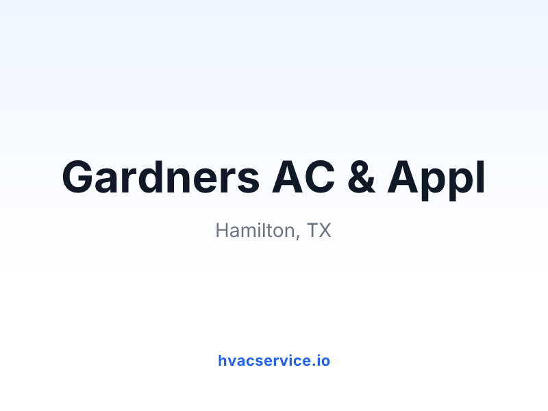 Gardners AC & Appl