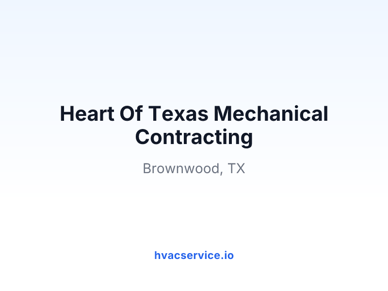 Heart Of Texas Mechanical Contracting