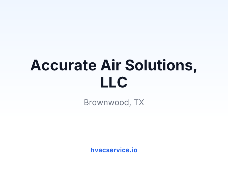 Accurate Air Solutions, LLC