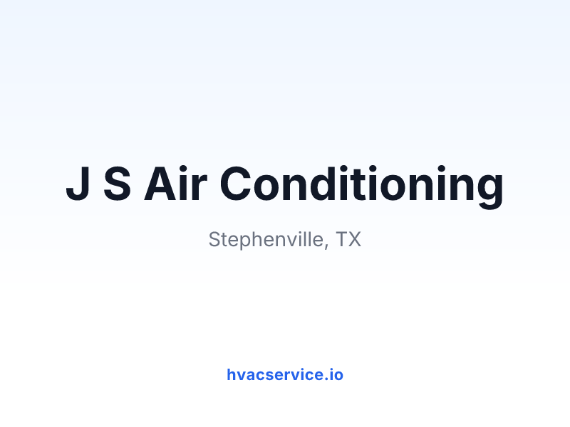 J S Air Conditioning