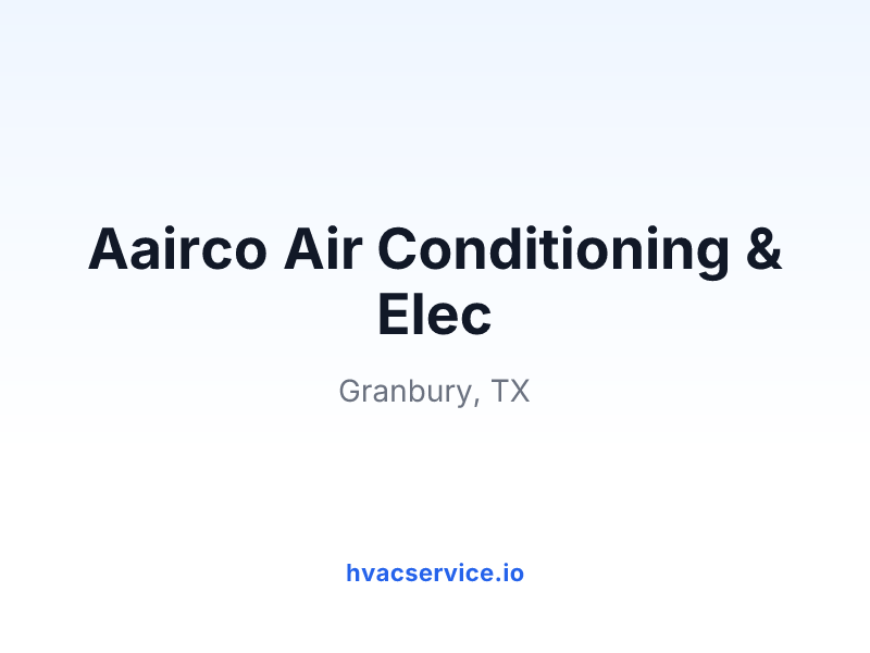 Aairco Air Conditioning & Elec