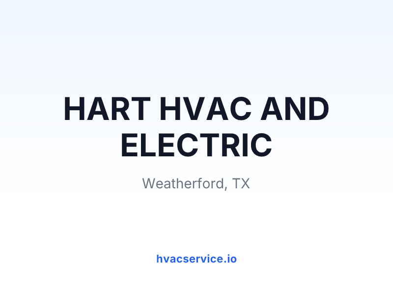 HART HVAC AND ELECTRIC