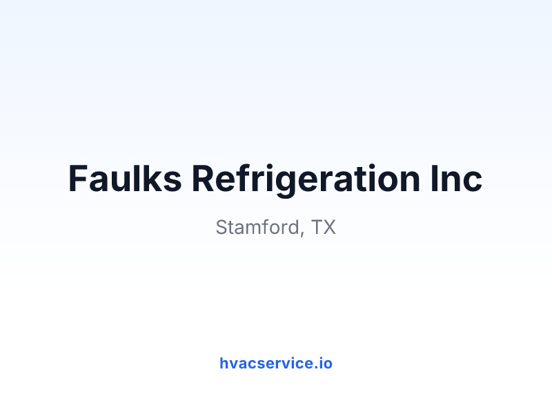 Faulks Refrigeration Inc