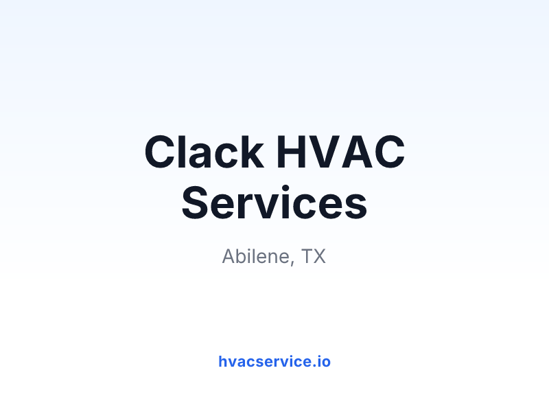 Clack HVAC Services