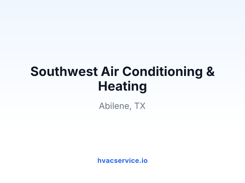 Southwest Air Conditioning & Heating
