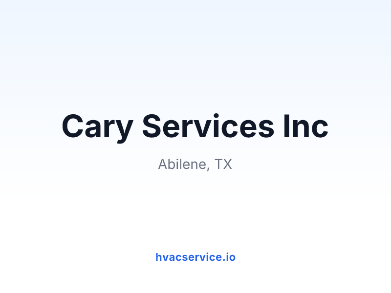 Cary Services Inc