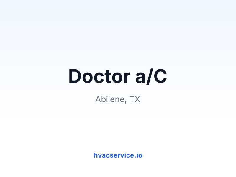 Doctor a/C
