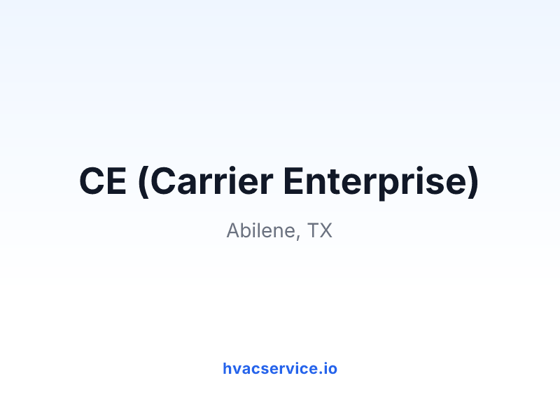 CE (Carrier Enterprise)