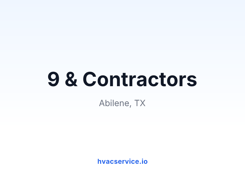 9 & Contractors