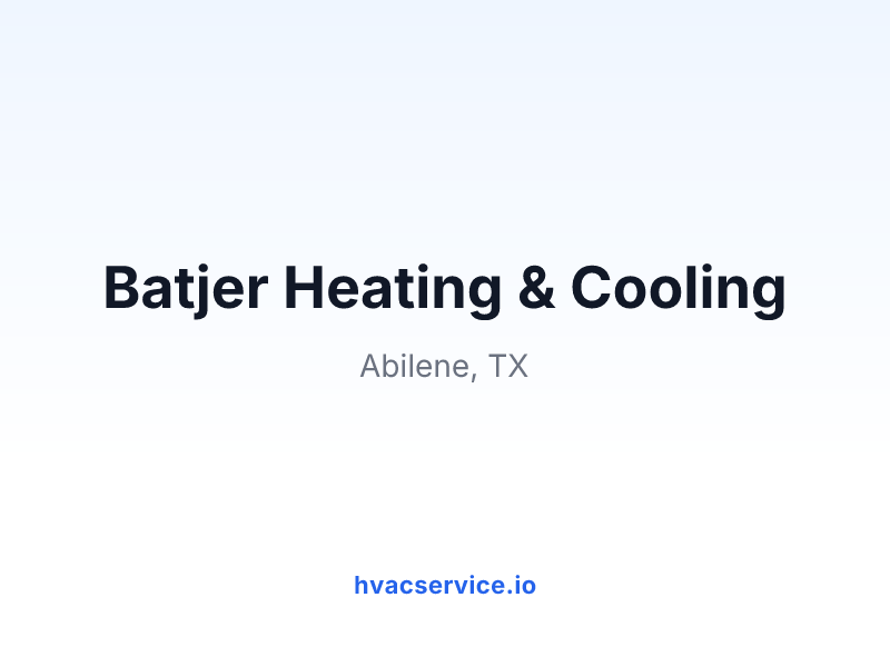 Batjer Heating & Cooling