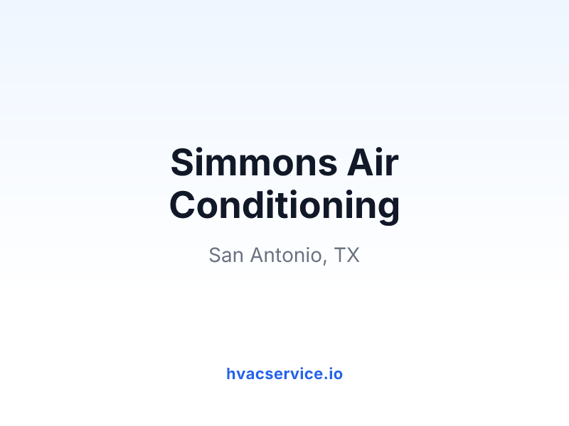 Simmons Air Conditioning