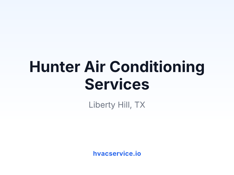 Hunter Air Conditioning Services