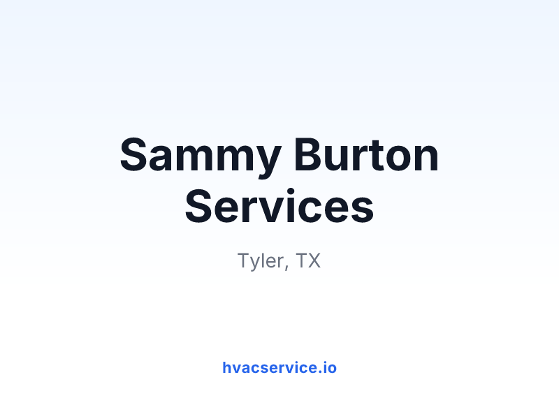Sammy Burton Services