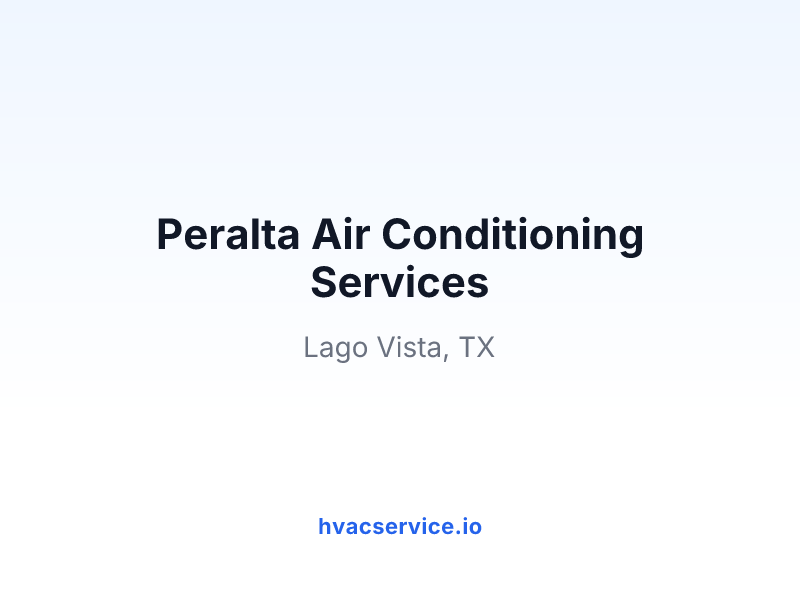Peralta Air Conditioning Services