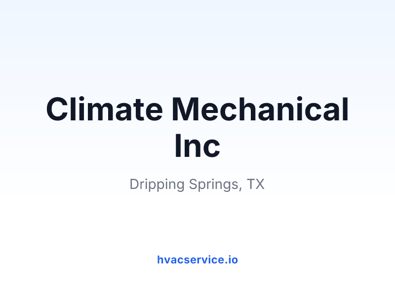 Climate Mechanical Inc