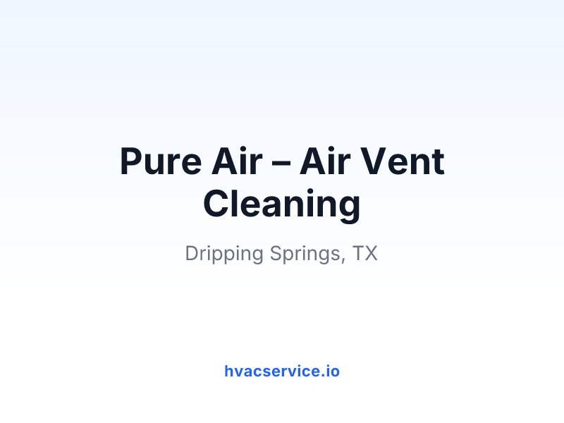 Pure Air – Air Vent Cleaning