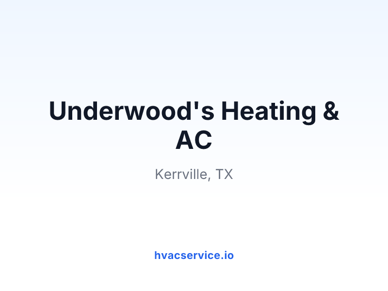 Underwood's Heating & AC
