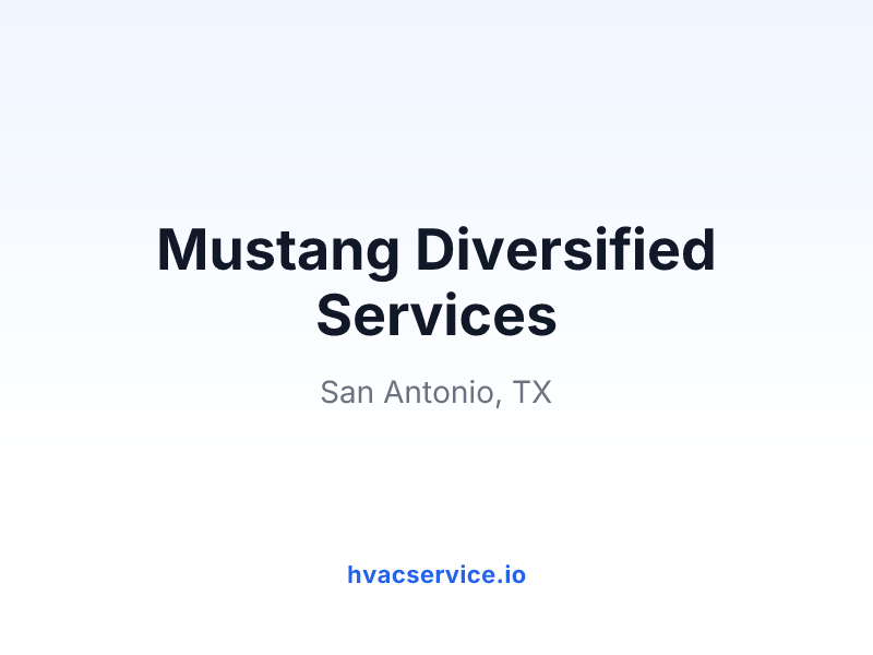 Mustang Diversified Services