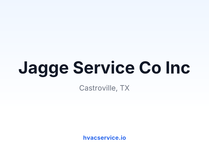 Jagge Service Co Inc