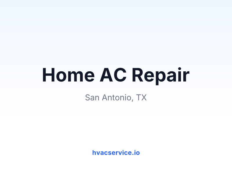 Home AC Repair