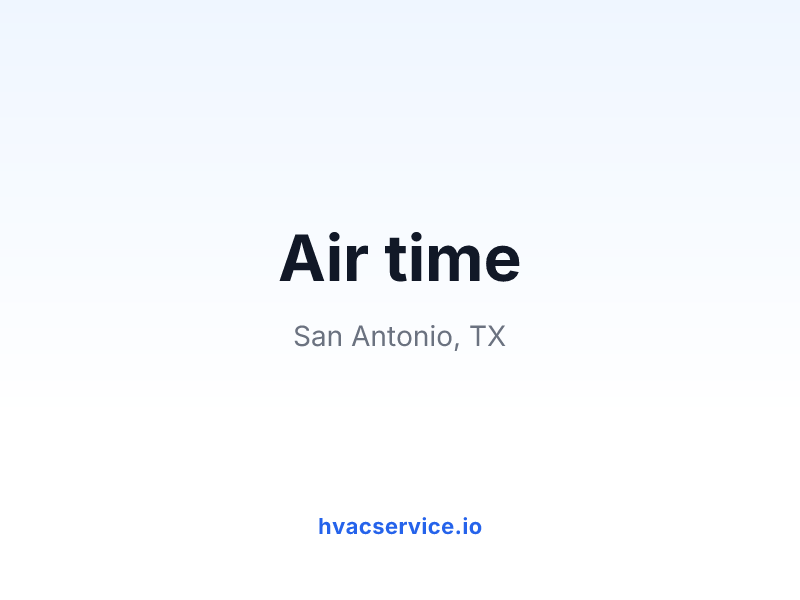 Air time