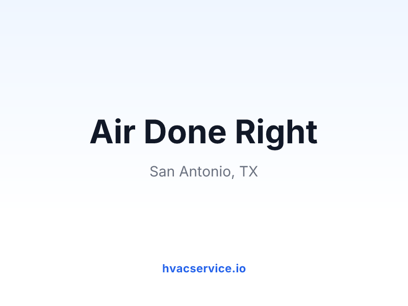 Air Done Right