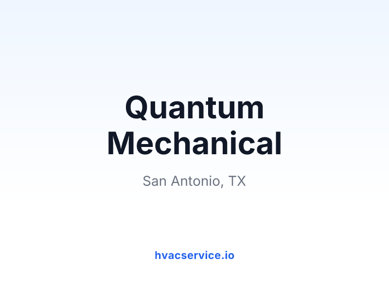 Quantum Mechanical