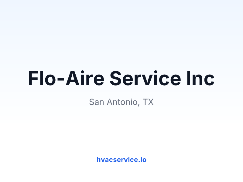 Flo-Aire Service Inc