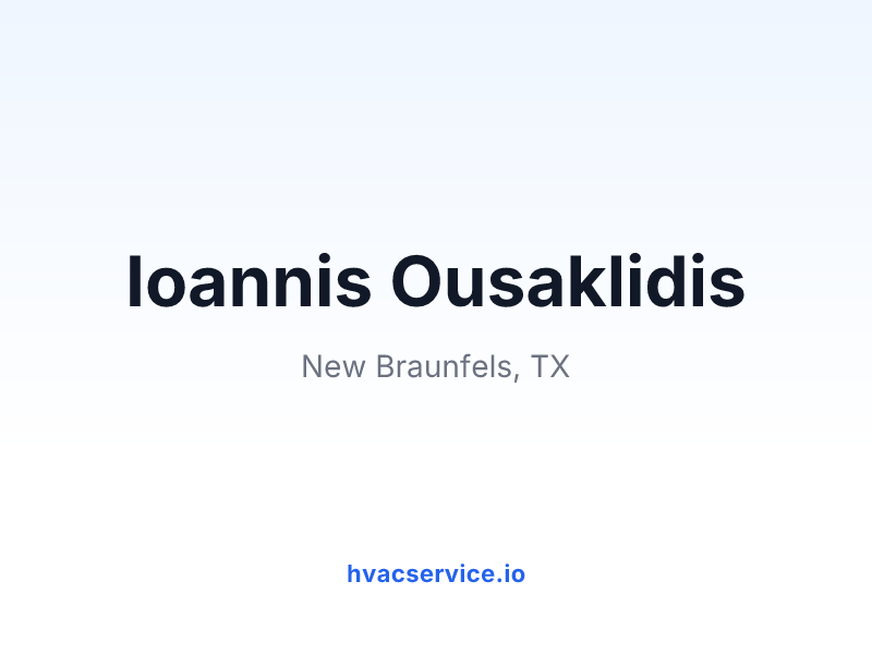 Ioannis Ousaklidis