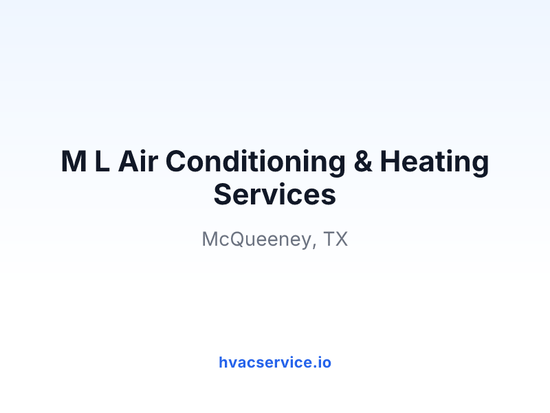 M L Air Conditioning & Heating Services
