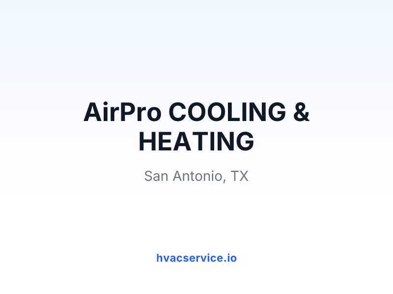 AirPro COOLING & HEATING