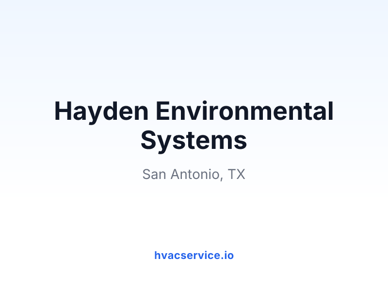 Hayden Environmental Systems